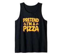Pretend I'm A Pizza Halloween Food Costume Funny Sayings Tank Top