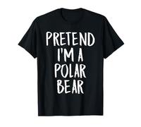 Pretend I'm A Polar Bear Family Lasy Halloween Party Costume T-Shirt