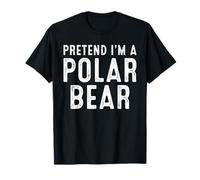 Pretend I'm A Polar Bear Family Lazy Easy Halloween Costume T-Shirt