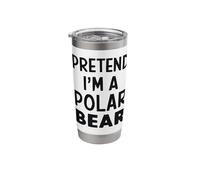 Pretend I'm A Polar Bear Stainless Steel Insulated Tumbler