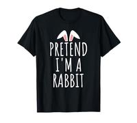 Pretend I'm A Rabbit Cute Lazy Easy Rabbit Halloween Costume T-Shirt