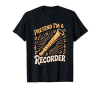 Pretend I'm A Recorder Player Easy Costume T-Shirt