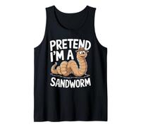 Pretend I'm A Sandworm Funny Halloween Spooky Costume Tank Top