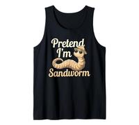 Pretend I'm A Sandworm Funny Halloween Spooky Costume Tank Top