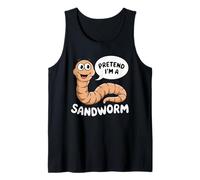 Pretend I'm A Sandworm Funny Halloween Spooky Costume Tank Top