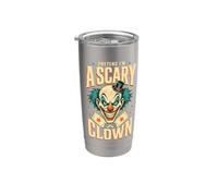 Pretend I'm A Scary Clown Halloween Costume Stainless Steel Insulated Tumbler