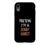 Pretend I'm A Scary Ghost Funny Lazy Halloween Costume Case for iPhone XR