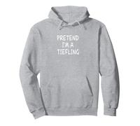 Pretend I'm a Tiefling Halloween Party Costume Pullover Hoodie