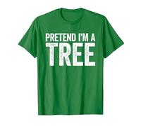 Pretend I'm A Tree Shirt Adult Kids Matching Tree Costume T-Shirt, Men, Kelly Green, Medium