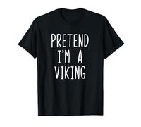 Pretend I'm A Viking Costume Halloween Funny Lazy Adult Kids T-Shirt