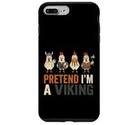 Pretend I'm A Viking Funny Chicken Squad Farm Animal Costume Case for iPhone 7 Plus/8 Plus