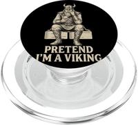 Pretend I'm A Viking Funny Lazy Halloween Costume for Men PopSockets PopGrip for MagSafe