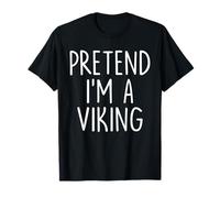 Pretend I'm A Viking Halloween Couple Costume Group Matching T-Shirt