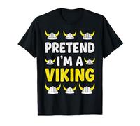 Pretend I'm A Viking Lazy Halloween Costume Funny DIY T-Shirt