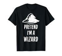 Pretend I'm A Wizard Funny Simple Easy Halloween Costume T-Shirt