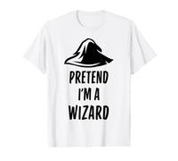 Pretend I'm A Wizard Funny Simple Easy Halloween Costume Value Graphic T-Shirt