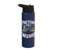Pretend I'm A Wizard Stainless Steel Insulated Water Bottle
