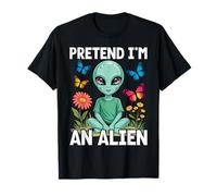 Pretend I'm an Alien Costume Halloween Simple Kid T-Shirt