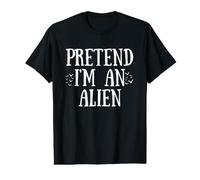 Pretend I'm an Alien Funny Halloween Costume Party Value Graphic T-Shirt
