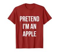 Pretend I'm an Apple Shirt Adult Costume Halloween Red T-Shirt