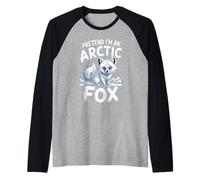Pretend Im an Arctic Fox Wildlife Raglan Baseball Tee