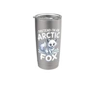 Pretend Im an Arctic Fox Wildlife Stainless Steel Insulated Tumbler
