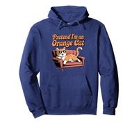 Pretend I'm an Orange Cat Funny Pet Lover Pullover Hoodie