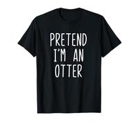 Pretend I'm an Otter Costume Halloween Funny Lazy Adult Kids T-Shirt