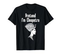 Pretend I'm Cleopatra Value Graphic T-Shirt, Men, Black, L
