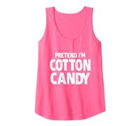 Pretend I'm Cotton Candy Easy Halloween Costume Tank Top