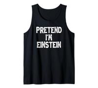 Pretend I'm Einstein Funny Lazy Easy Halloween Costume Tank Top