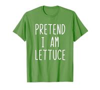 Pretend I'm Lettuce Costume Halloween Funny Lazy Adult Kids T-Shirt