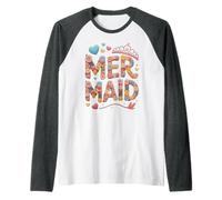 Pretend I'm Mermaid Girl Birthday Cruise My Marine Biologist Raglan Baseball Tee