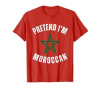Pretend I'm Moroccan Funny Morocco Flag Halloween Costume T-Shirt