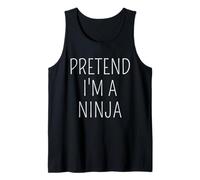 Pretend I'm Ninja Funny Easy DIY Halloween Costume Tank Top