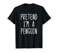 Pretend I'm Penguin Costume Halloween Lazy Adult Kids T-Shirt