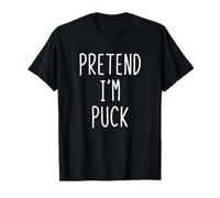Pretend I'm Puck Costume Halloween Funny Lazy Adult Kids T-Shirt