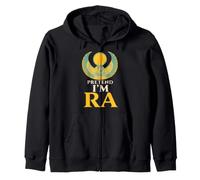 Pretend I'm Ra Egyptian Sun Hawk Zip Hoodie