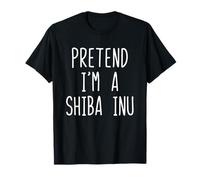 Pretend I'm Shiba Inu Dog Costume Halloween Lazy Adult Kids T-Shirt