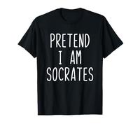 Pretend I'm Socrates Costume Halloween Funny Lazy Adult Kids T-Shirt