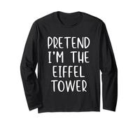 Pretend I'm The Eiffel Tower Costume Halloween Simple Kid Long Sleeve T-Shirt