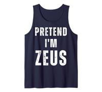 Pretend I'm Zeus Matching Costume Funny Halloween Tank Top