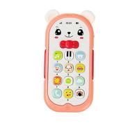 Pretend Phone Unit - 11.5x7x3.2cm PP Electronic Light Sound Role Simulation Console | Early Learning Home Car Travel Classroom Engagement Audio Visual Practice Module Set Mini Talk Toyss