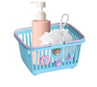 Pretend Play Basket - Kids Shopping Toy Organizer, Handle Storage Carrier With 4 Decorations | Encourages Creative Role Playing Accessory For Children's Room Learning Activities Study Fun