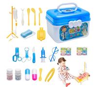 Pretend Play Doctor Toys | Deluxe Pretend Play Doctor Kit Toy with Stethoscope - Simulation Supplies Toy Boy Girl Box for 3+ Years Old