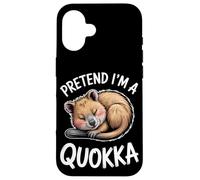 Pretend Quokka Sleeping Funny Quokka Case for iPhone 16