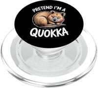 Pretend Quokka Sleeping Funny Quokka PopSockets PopGrip for MagSafe