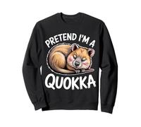 Pretend Quokka Sleeping Funny Quokka Sweatshirt