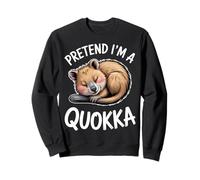 Pretend Quokka Sleeping Funny Quokka Sweatshirt