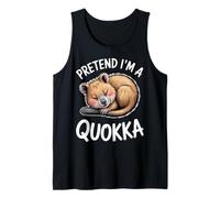 Pretend Quokka Sleeping Funny Quokka Tank Top